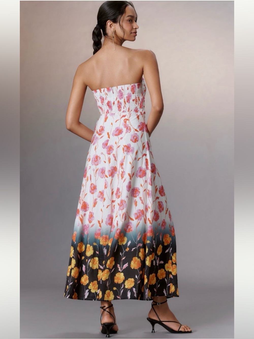 Function & Fringe Edit | Anthropologie printed midi dress floral - Picture 3 of 8